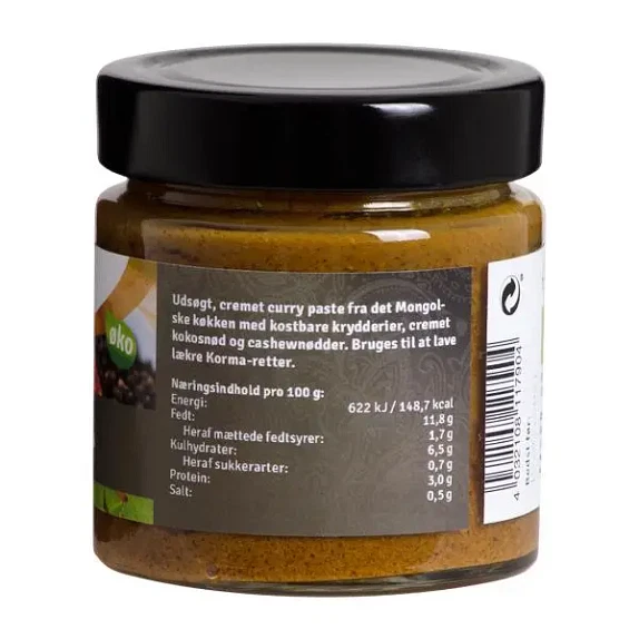 Curry Paste Korma Cosmoveda 160 g økologisk